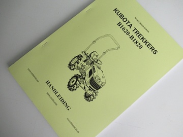 Operator's manual Kubota in Dutch - Kubota : B1620, B1820
