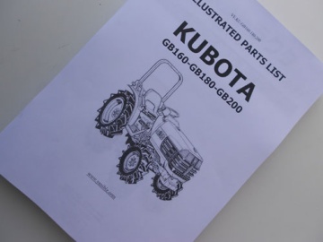 Exploded view Kubota - Kubota : GB160, GB180, GB200
