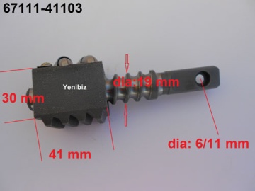 Steering shaft Kubota - Kubota : A-155, A-175, A-195, A13, A14, A15, A17, A19, B1-14, B1-15, B1-16, B1-17, B40, B52, B1600, B1702, B1902
Zen-Noh : ZB1600, ZB1702, ZB1902
