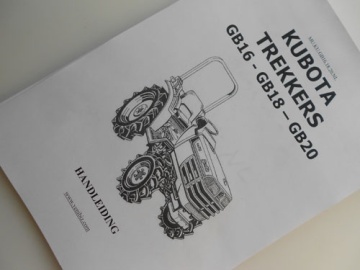 Operator's manual Kubota in Dutch - Kubota : GB16(F), GB18(F), GB20(F)
