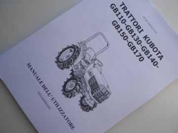 Operator's manual Kubota in Italian - Kubota : GB110, GB130, GB140, GB150, GB170
