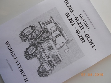 Service manual Kubota in German - Kubota : GL201, GL221, GL241, GL261, GL281, GRANDEL
