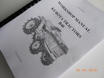 Service manual Kubota in English - Kubota : B40
