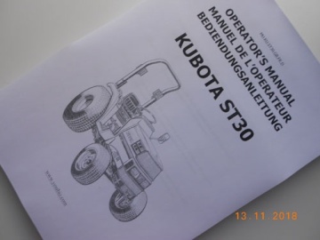 Operator's manual Kubota GB.FR.D - Kubota : ST30
