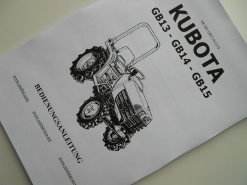 Kubota GB13 - GB14 - GB15