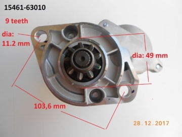 Starter Kubota - Kubota : L285, L2250, L2550, L2602, L2850
