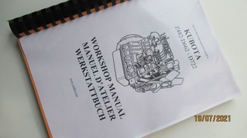 Service manual Kubota trilingual