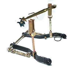 AP - Complete three point hitch with toplink 420-590 mm and bracket (see 1st picture)- heavy duty - lower link arm 600mm - cat. 