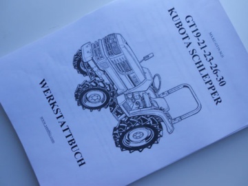 Service manual Kubota in German - Kubota : GT19, GT21, GT23, GT26, GT30
