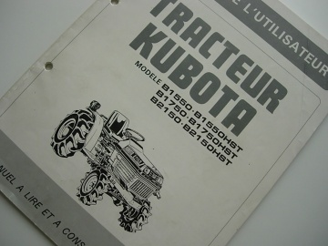 Kubota B1550 -B1750 -B2150