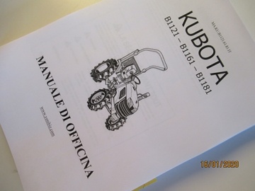 Service manual Kubota in Italian - Kubota : B1121, B1161, B1181
