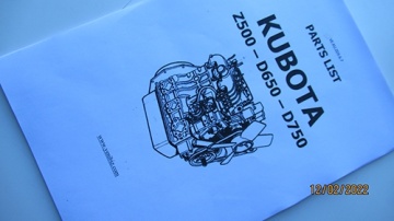 Exploded view Kubota