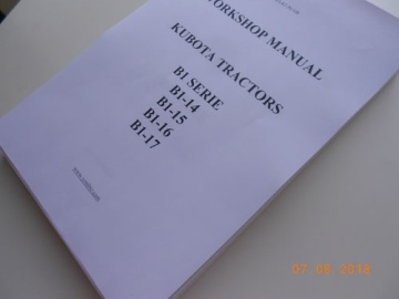 Service manual Kubota in English - Kubota : B1-10, B1-14, B1-15, B1-16, B1-17
