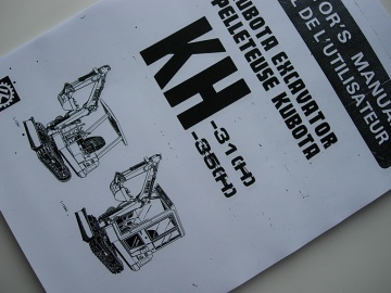 Kubota KH31-KH35 excavators - minidiggers