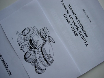 Kubota G1700 - G1900