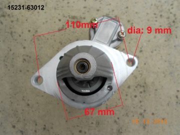 Universal starter motor - Kubota : A-13, A-14, B-10, B1-10, B1-14, B1-15, B1-16, B1-17, B40, B1200, B1400, B1402, B1500, B1550, B1600, B1702, B1750, B4200, B5001, B5100, B5200, B6000, B6001, B6100, B6200, B7000, B7001, B7100, B7200, B8200, XB1
Zen-Noh : ZB1200, ZB1400, ZB1402, ZB1500, ZB1600, ZB1702, ZB5001, ZB5100, ZB6000, ZB6001, ZB6100, ZB7000, ZB7001, ZB7100
