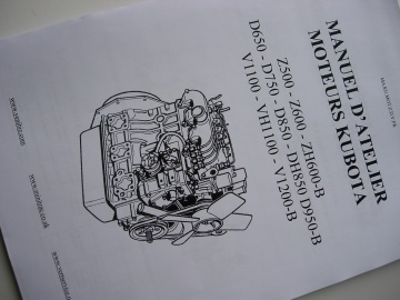 Kubota Engines Z500 - Z600 - ZH600-B - D650 - D750 - D850 - DH850 - D950-B - V1100 - VH1100 - V1200-B