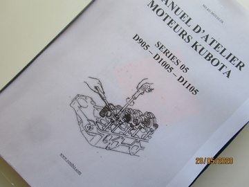 Service manual Kubota in French