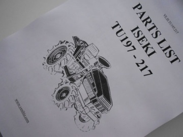 Exploded view Iseki - Iseki : TU197, TU217
