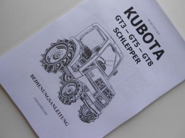 Operator's manual Kubota in German - Kubota : GT3, GT5, GT8
