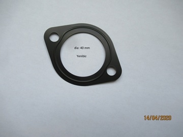 Thermostat gasket Kubota - Kubota : Excavator, KH66, L1, L1-18, L1-20, L1-185, L1-195, L1-205, L1-215, L245, L1802, L2002, L2202, L2250, L2402, L2550, L2602, L2802, L2850
