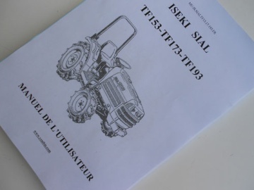 Operator's manual Iseki  in French - Iseki : TF153, TF173, TF193
