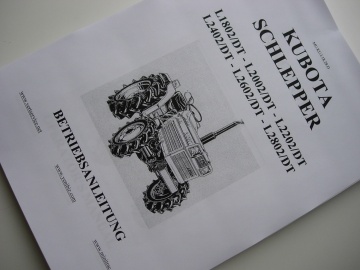 Kubota L1802/DT - L2002/DT - L2202/DT - L2402/DT - L2602/DT - L2802/DT