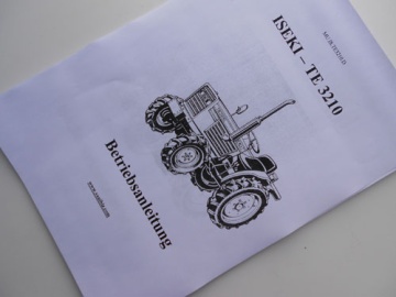 Operator's manual Iseki  in German - Iseki : TE3210
