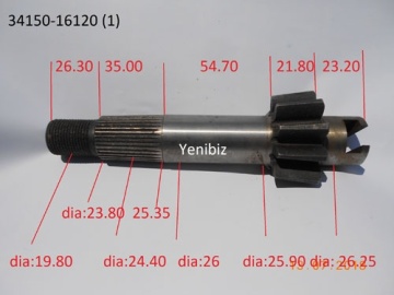 Sector shaft steering - Kubota : B7000, L175, L185, L225, L245, L1500, L1501, L1511, L2201
