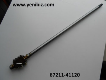 Steering shaft  - Kubota : B1200, B1400, B1402, B1500, B1502, B5200, B6200, B7200
Zen-Noh : ZB1200, ZB1400, ZB1402, ZB1500, ZB1502
