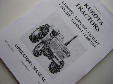 Kubota L1802/DT - L2002/DT - L2202/DT - L2402/DT - L2602/DT - L2802/DT