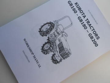 Service manual Kubota in English - Kubota : GB160, GB180, GB200

