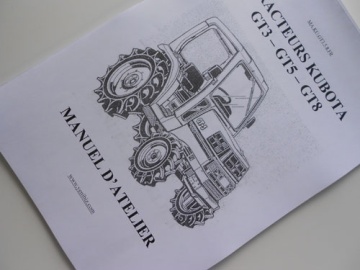 Service manual Kubota in French - Kubota : GT3, GT5, GT8
