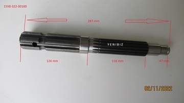 PTO Shaft Iseki - Iseki : TU180, TU185, TU200, TU205, TU220, TU225, TU240, TU245, TU PP
