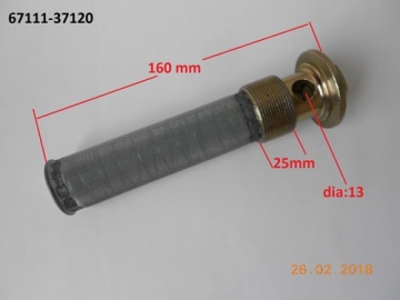 Hydraulic filter gauze - Kubota : B1-16, B1-17, B1600, B1902, B2150, B8200, B9200, Utility
