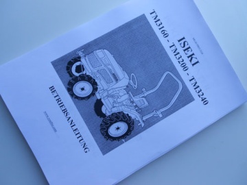 Operator's manual Iseki  in German - Iseki : TM, TM3160, TM3200, TM3240
