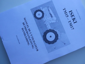 Operator's manual Iseki trilingual - Iseki : TM, TM15, TM17
