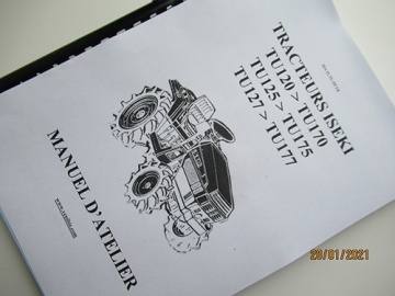 Service manual Iseki in French - Iseki : TU120, TU125, TU127, TU130, TU135, TU137, TU140, TU145, TU147, TU150, TU155, TU157, TU160, TU165, TU167, TU170, TU175, TU177, TU180, TU185, TU187, TU197, TU205, TU207, TU217, TU220, TU225, TU227, TU240, TU245, TU247, TU PP
