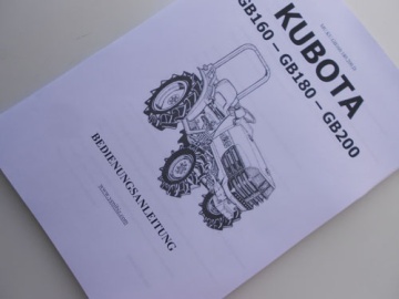 Operator's manual Kubota in German - Kubota : GB160, GB180, GB200
