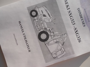 Operator's manual Iseki  in French - Iseki : Mowers
