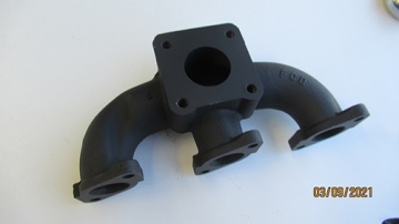 Manifold exhaust Kubota - Kubota : A-155, A-175, A-195, A15, A17, A19, Aste, B72, B92, B2420, BX2200, Excavator, GB15, GB16(F), GB18(F), GB20(F), GB150, GB160, GB170, GB200
