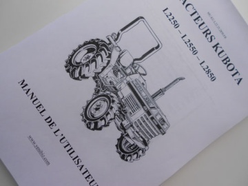 Operator's manual Kubota in French - Kubota : L2250, L2550, L2850

