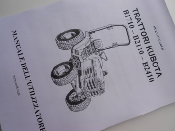 Operator's manual Kubota in Italian - Kubota : B1710, B2110, B2410
