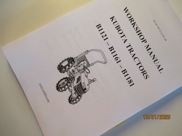 Service manual Kubota in English - Kubota : B1121, B1161, B1181
