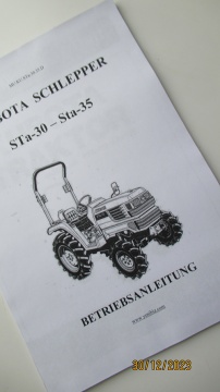 Operator's manual Kubota in German