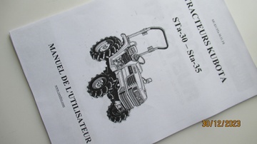 Operator's manual Kubota in French