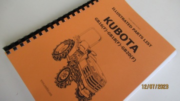 Kubota GB16(F) - GB18(F) - GB20(F)