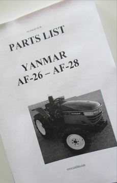 Exploded view Yanmar  - Yanmar : AF-26, AF-28
