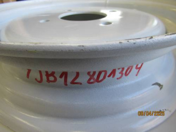 Rim 12'' 4 holes white D=80 mm - I=130 mm - Yanmar : F14, F15, F22-FX22, GK160, Ke, YM1100, YM1401, YM1500, YM1510, YM1610
