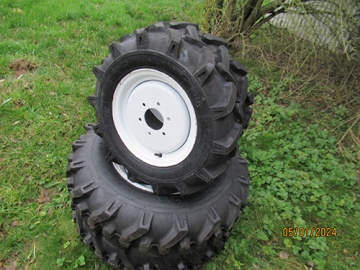 Kit white agri wheels 12 -16" - Iseki : Sial, TF15, TM, TM215, TM223
